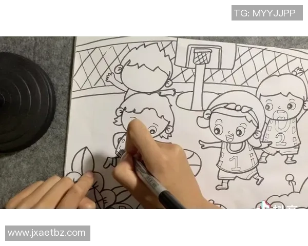 小兔子与篮球的快乐时光简笔画创作教程分享